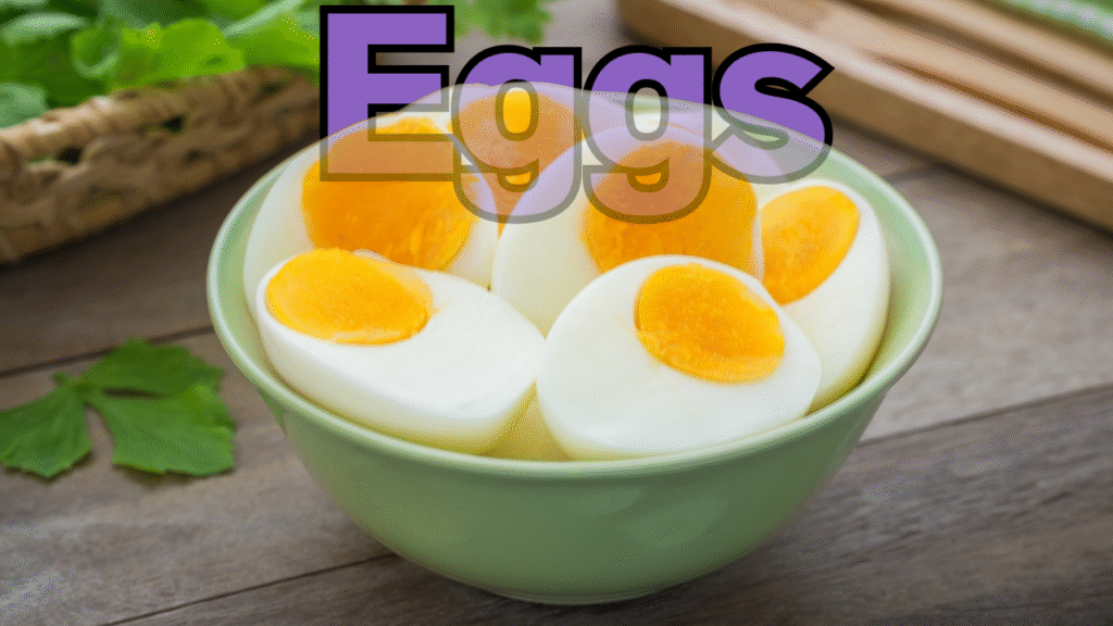 Boiled eggs help boost testosterone naturally.