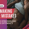 Disconnected couple struggling with intimacy